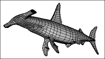 Shaded Rendering of a Shark Model