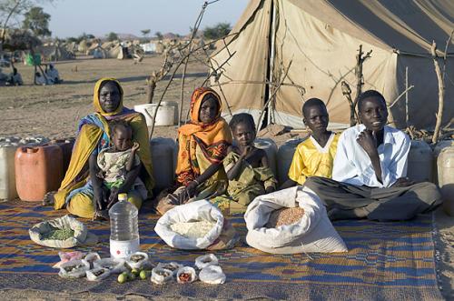 1 family's food for a week in Chad