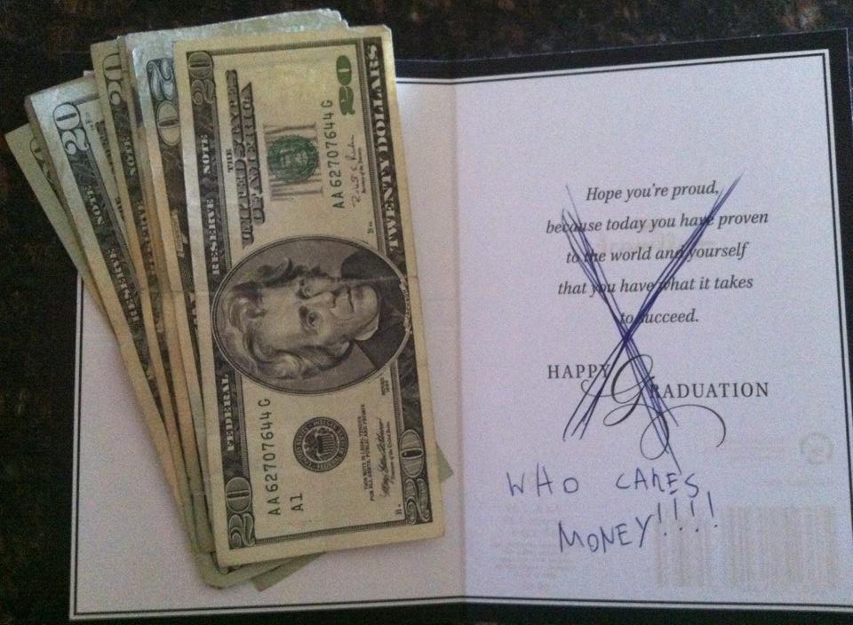 Best graduation card I've ever seen...