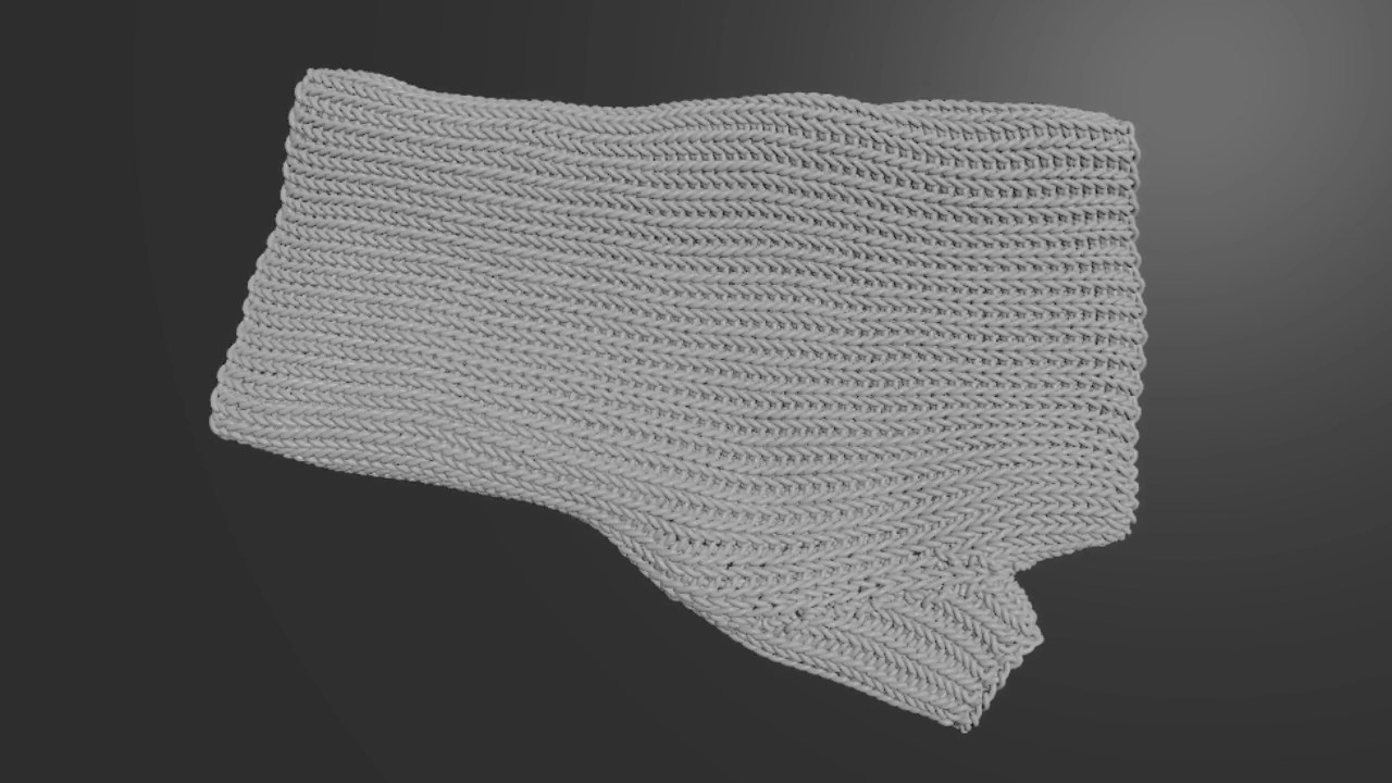 Embedded Deformation of Knitted Glove